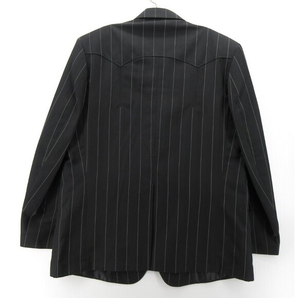 Los Altos Boots Sport Coat 42 Blazer Western Wear Pinstripe Cowboy * - Picture 9 of 13